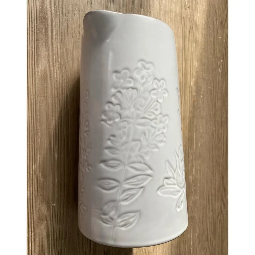 Pier1 Ceramic Botanical Design Pour Pitcher